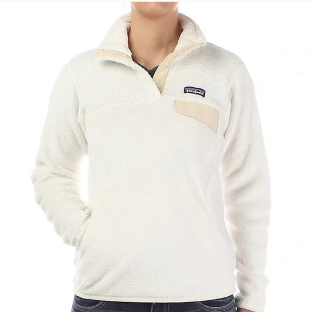 Patagonia women's cream snap pull over size xsmall